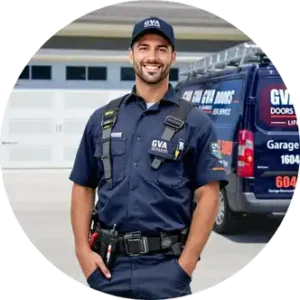 Garage door service technician in Burnaby