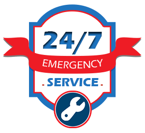 24-7 garage door service badge