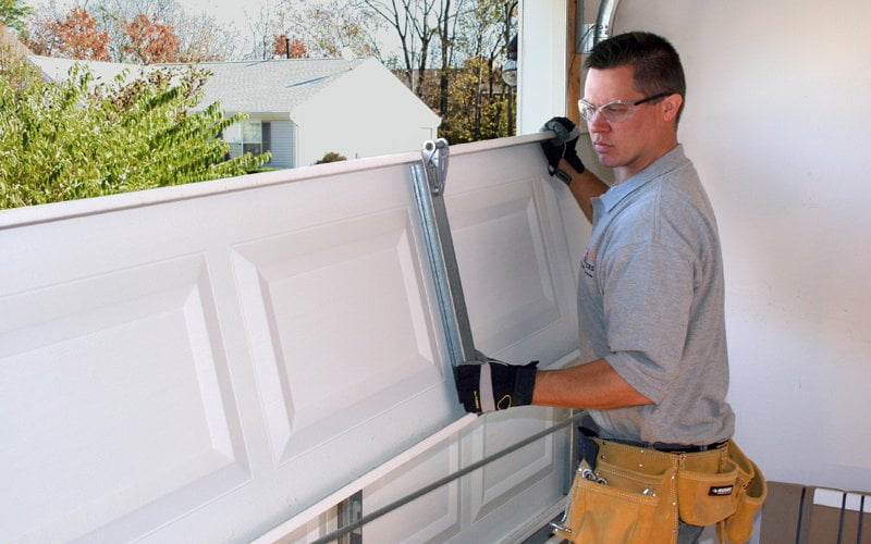 Garage door installation