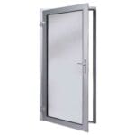 Commercial aluminum glass single door