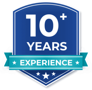 commercial door repair Langley 10 years experience badge