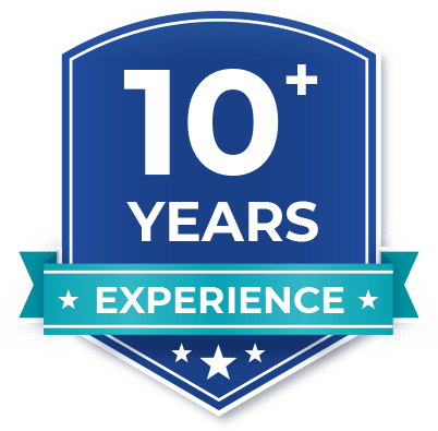 commercial door repair Langley 10 years experience badge