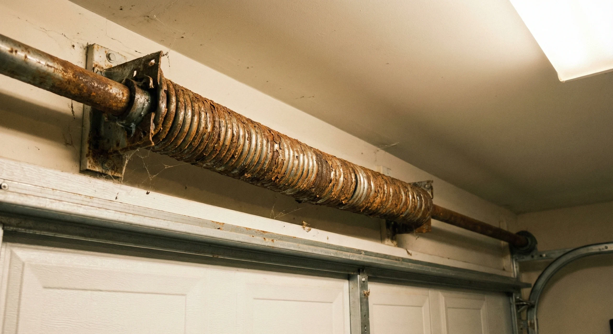 Rusted garage door springs