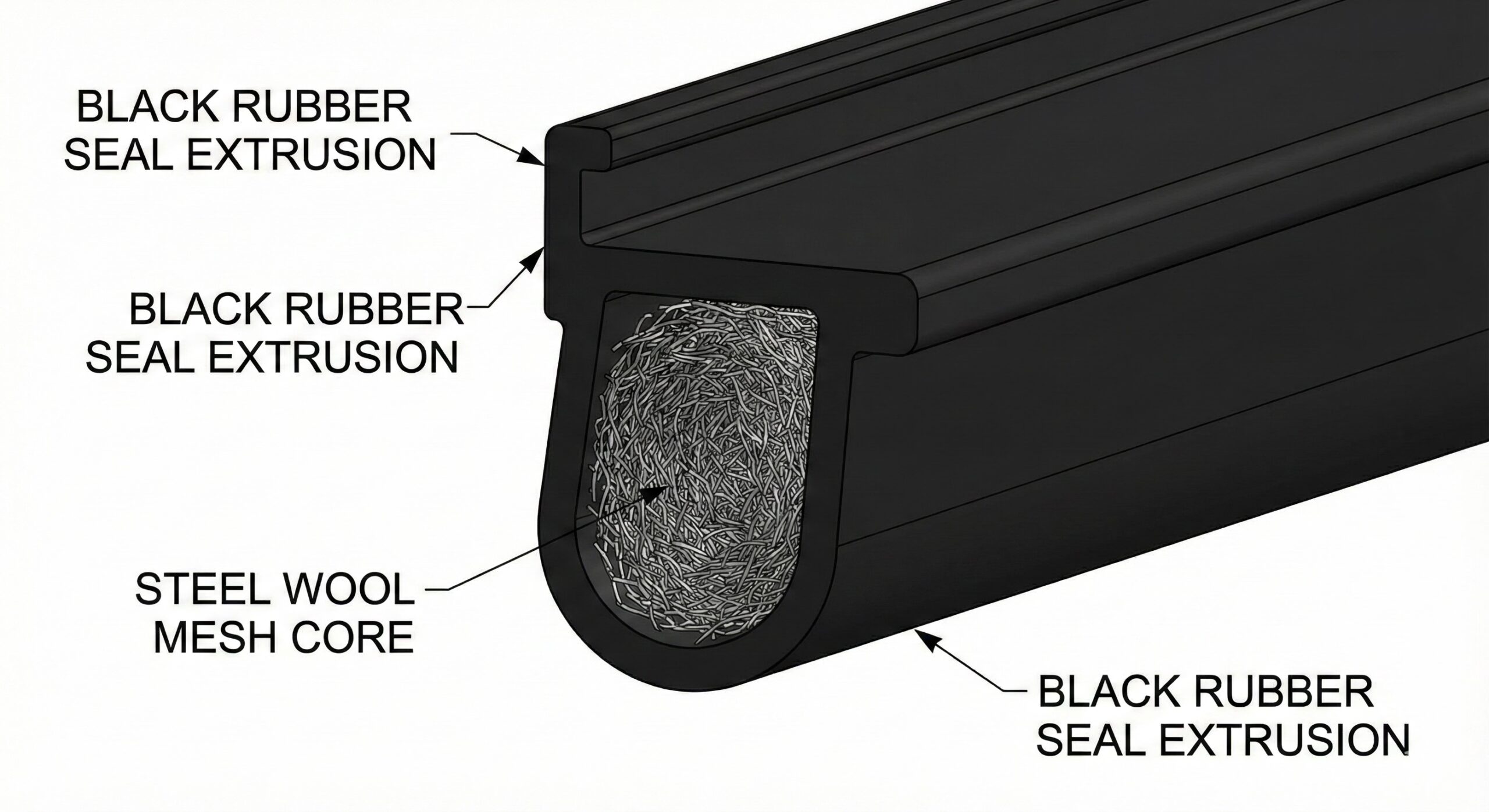 Garage door pest and rodent barrier seal