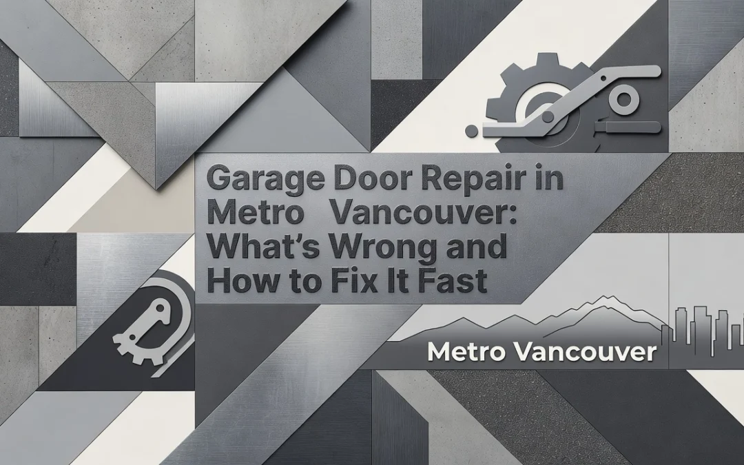 Professional header image for list-based article: Garage Door Repair in Metro Vancouver: What's Wrong and H...